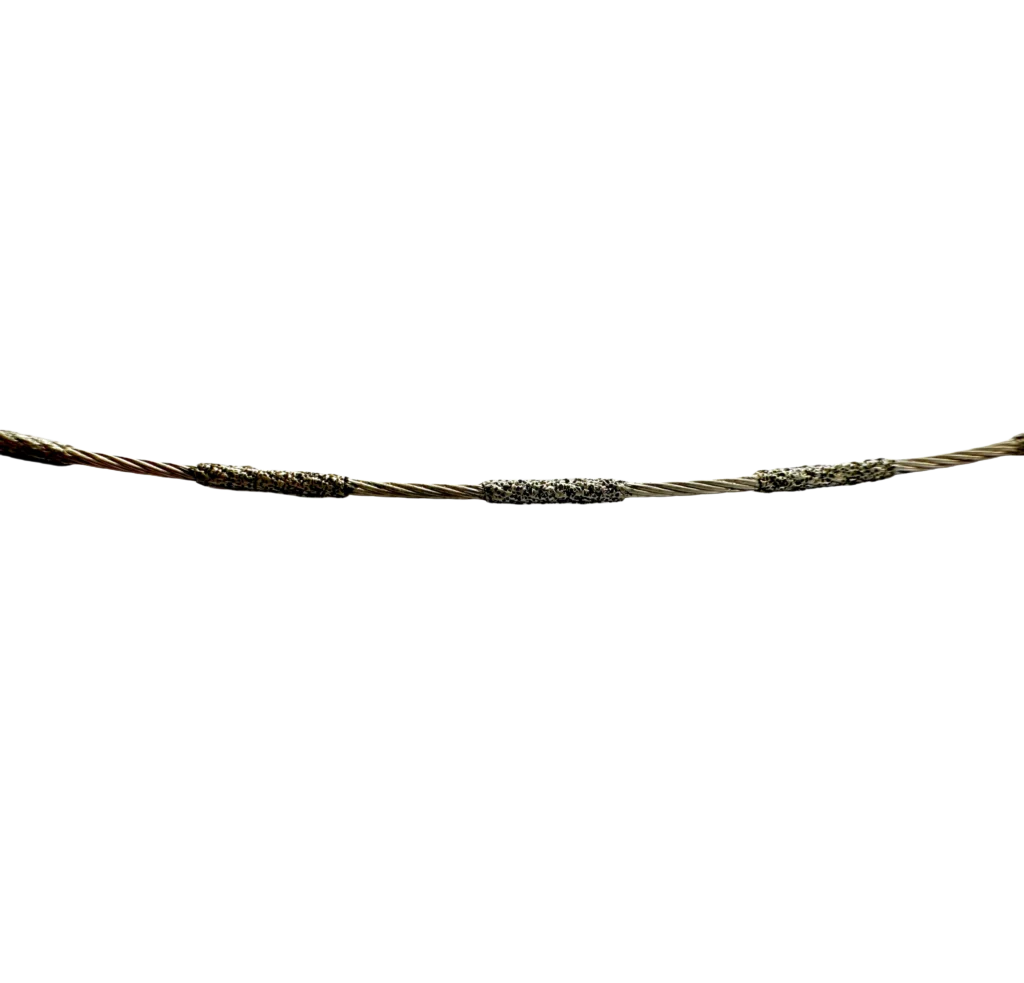 Segment coated cutting wire loop