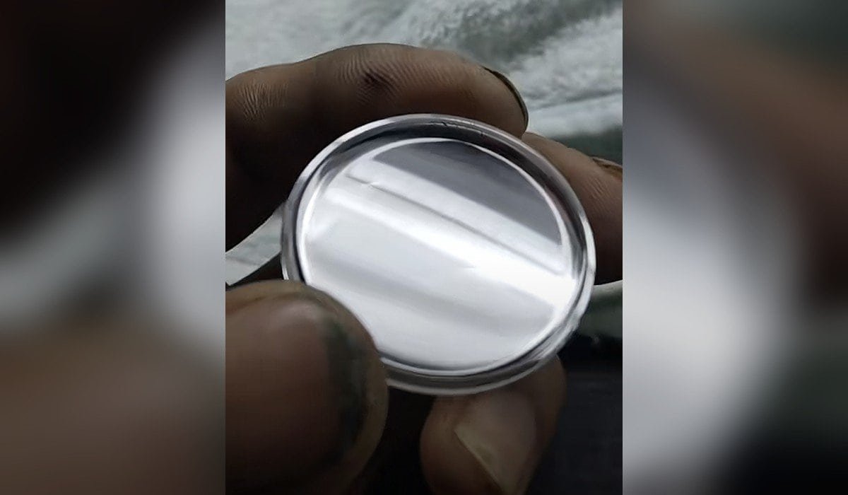 Edged cover glass, sapphire watch crystals and camera windows from the Auto-EG-80 automatic lens profiling edger