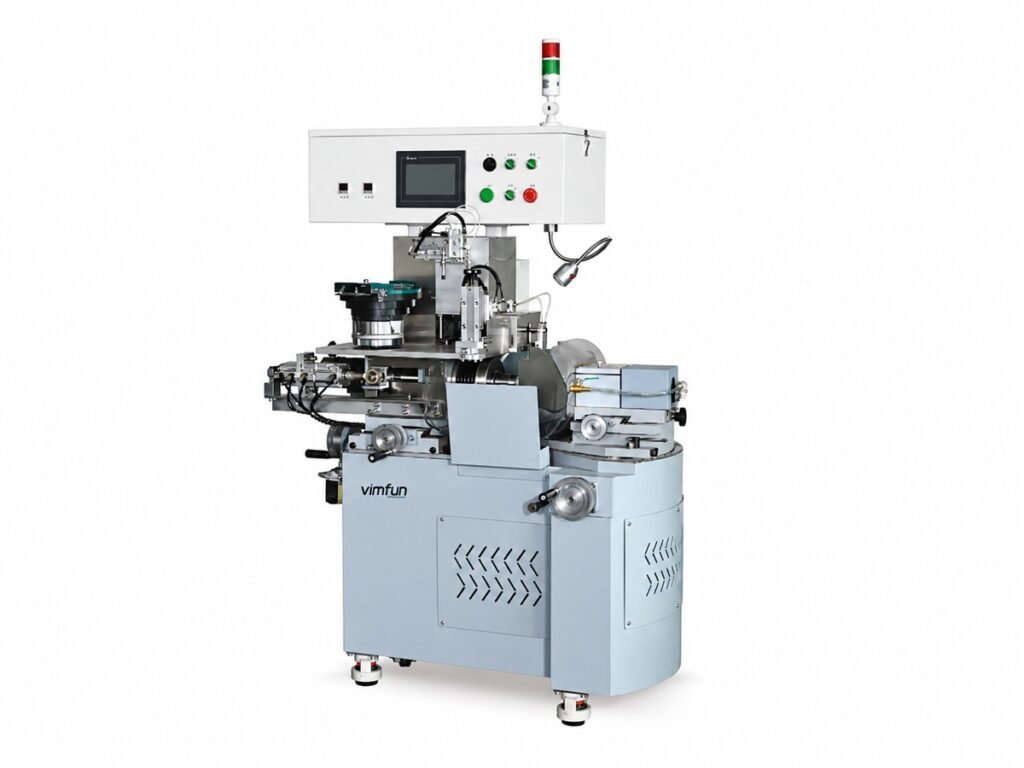 Vimfun Auto-SG-20V small lens generating machine, fully enclosed with vibratory bowl feeder and 7-inch touchscreen