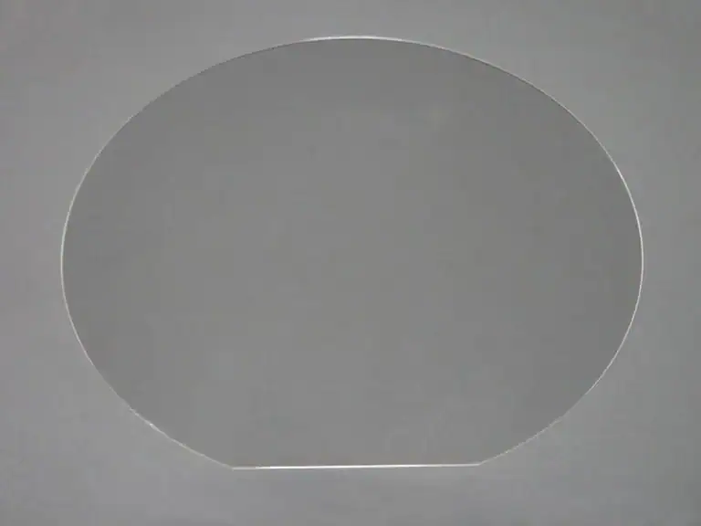 Flan circulaire avec une surface plane de référence droite